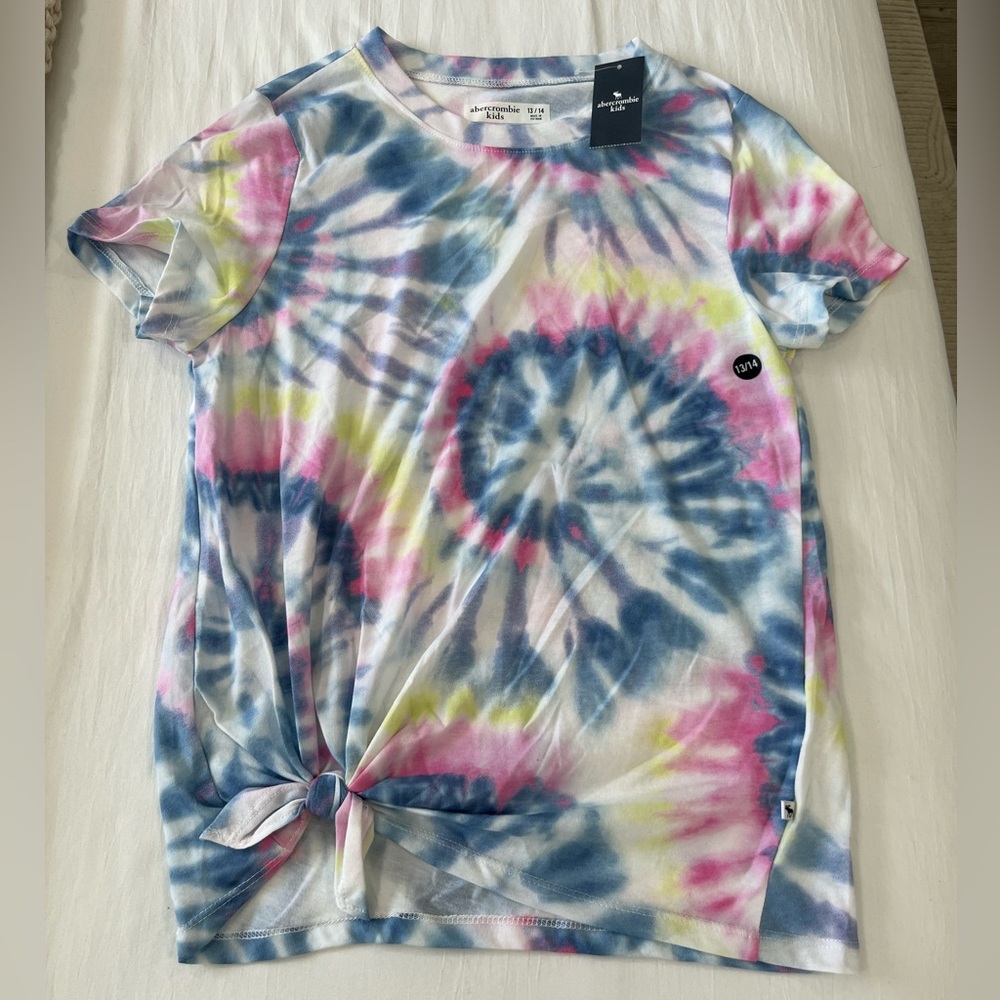 Abercrombie Kids Tie-Dye T-Shirt - Blue, Pink, White